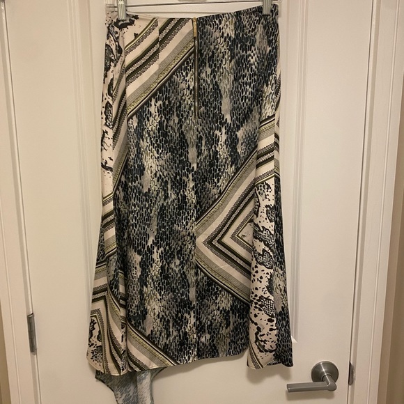 Ted Baker Eevaa Quartz Asymmetric Midi Skirt, Taupe 6 - Picture 7 of 15